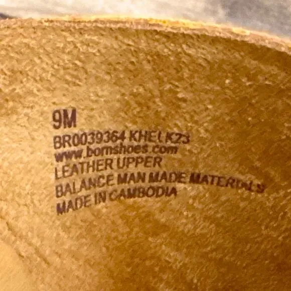 NIB Born Celena 9M Yellow Suede Cross Strap Flat Comfort Slide Sandals - Picture 8 of 10